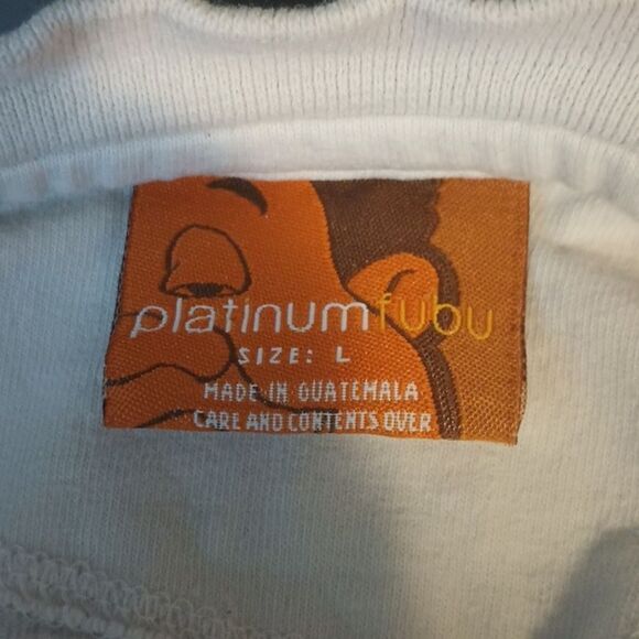 Vintage FUBU Platinum Shirt Large Fat Albert, Y2K Very Distressed Long Sleeve - Picture 8 of 13